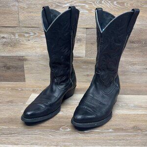 Ariat Heritage Deertan Western Performance Black Leather Boots Men's Size 10.5